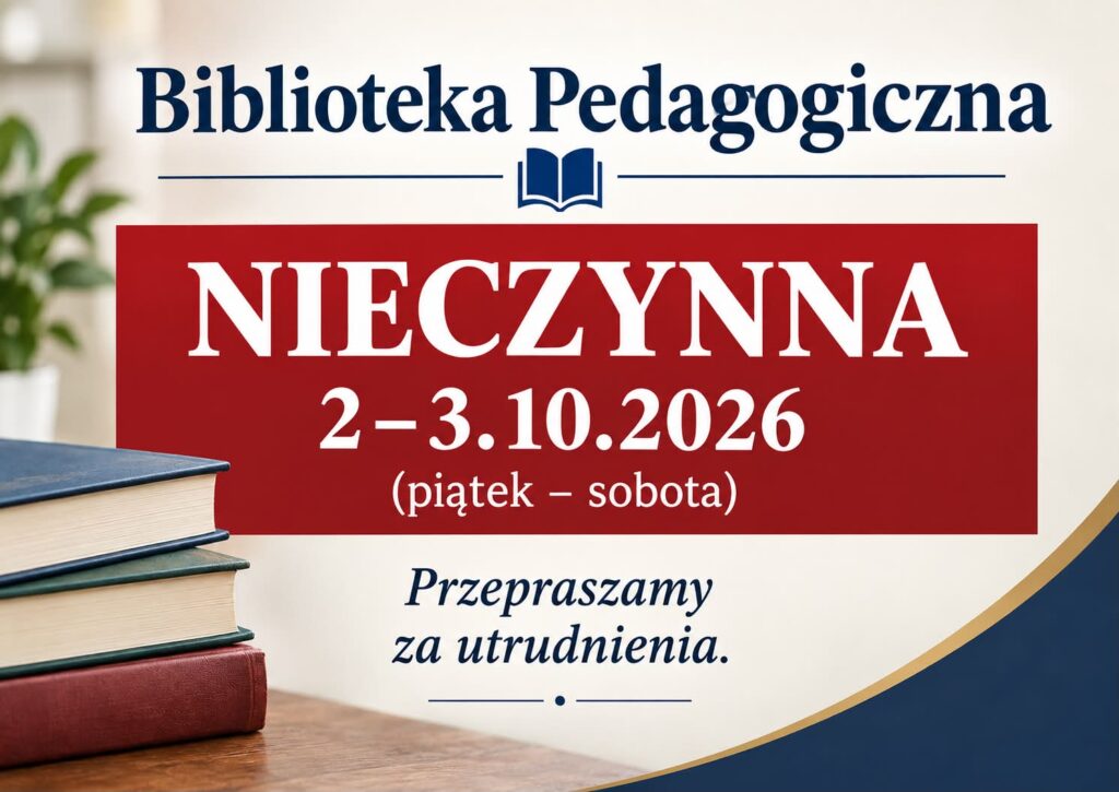 Biblioteka nieczynna 2-3.10.2026